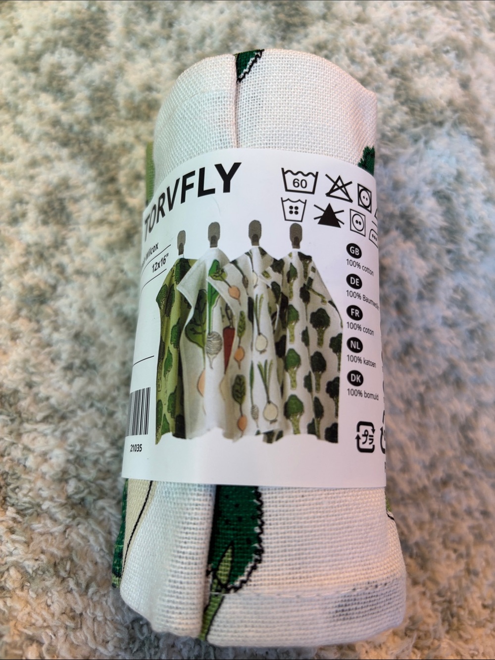 TORVFLY Ikea Veggie Garden Kitchen Towels Set of 4 NWT 12x16” Cotton - Picture 15 of 15